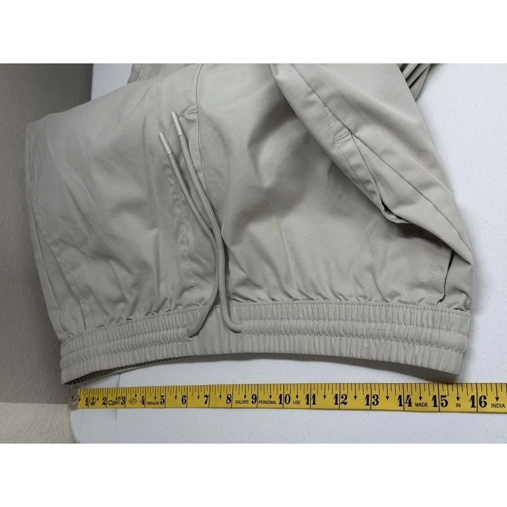 Zara Pants Mens Medium Beige‎ Cargo Joggers Elastic Waist Create To Progress